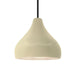 Justice Designs - CER-6563-VAN-MBLK-RIGID - One Light Pendant - Radiance - Vanilla (Gloss)