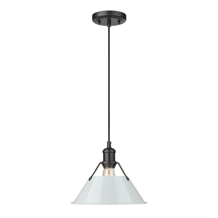 Golden - 3306-M BLK-DB - One Light Pendant - Orwell - Matte Black