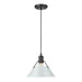 Golden - 3306-M BLK-DB - One Light Pendant - Orwell - Matte Black