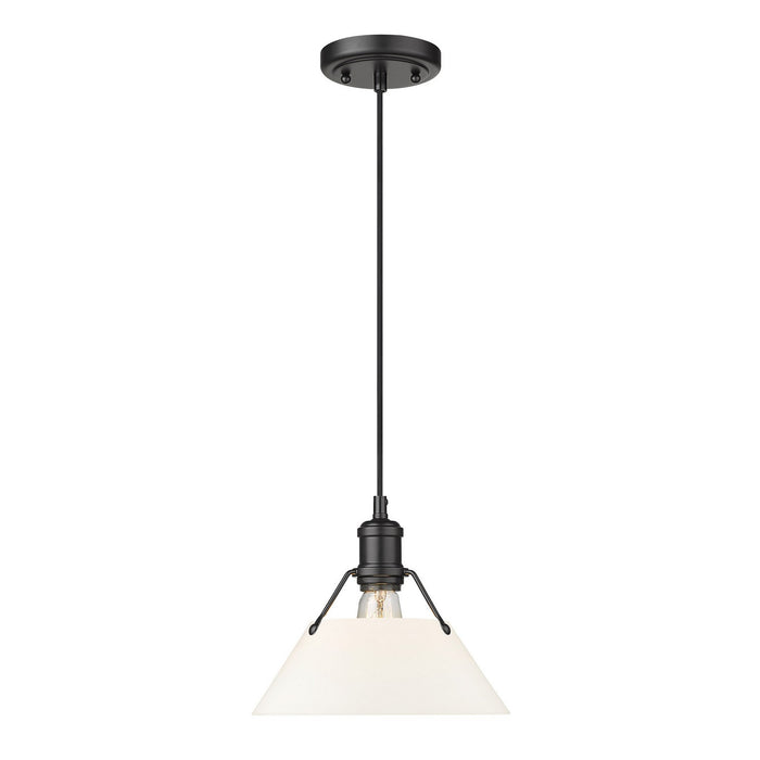 Golden - 3306-M BLK-OP - One Light Pendant - Orwell - Matte Black