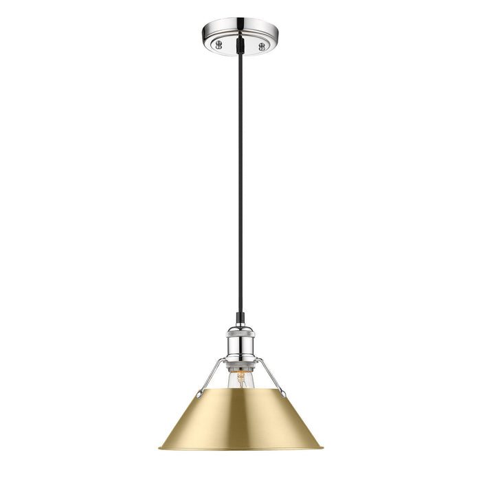 Golden - 3306-M CH-BCB - One Light Pendant - Orwell - Chrome