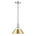 Golden - 3306-M CH-BCB - One Light Pendant - Orwell - Chrome