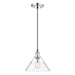 Golden - 3306-M CH-CLR - One Light Pendant - Orwell - Chrome