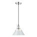 Golden - 3306-M CH-DB - One Light Pendant - Orwell - Chrome