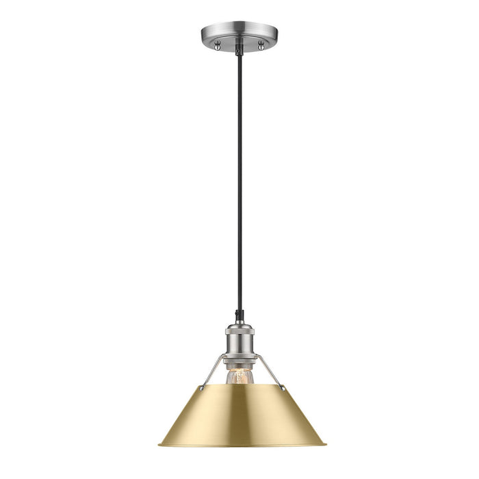 Golden - 3306-M PW-BCB - One Light Pendant - Orwell - Pewter