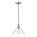 Golden - 3306-M PW-CLR - One Light Pendant - Orwell - Pewter