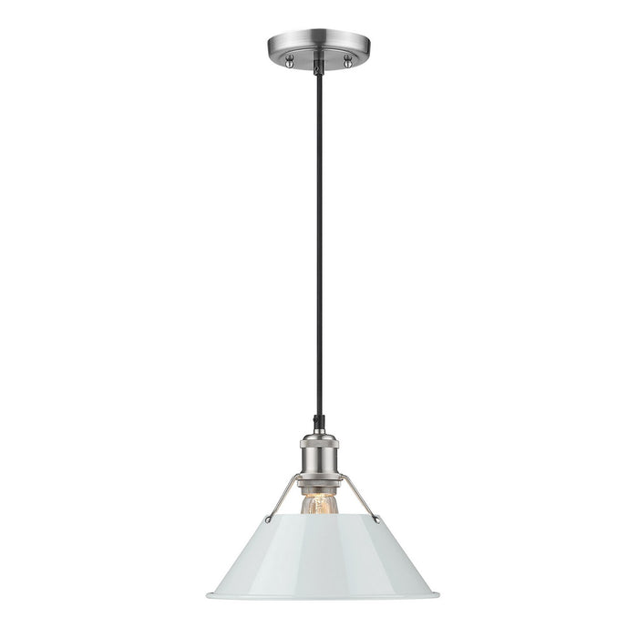 Golden - 3306-M PW-DB - One Light Pendant - Orwell - Pewter