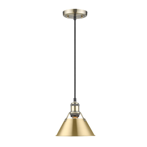 Orwell One Light Mini Pendant Aged Brass