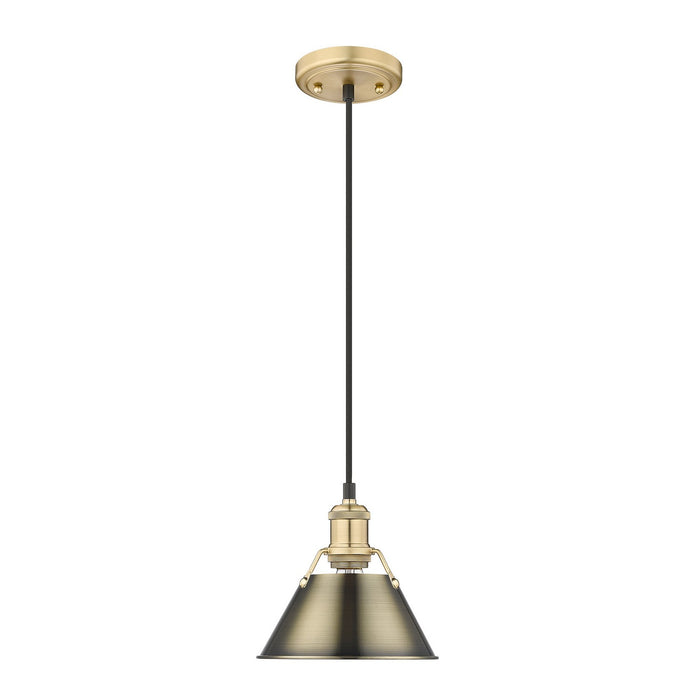 Golden - 3306-S BCB-AB - One Light Mini Pendant - Orwell - Brushed Champagne Bronze