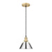 Golden - 3306-S BCB-CH - One Light Mini Pendant - Orwell - Brushed Champagne Bronze
