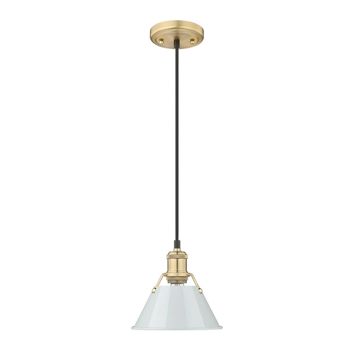 Golden - 3306-S BCB-DB - One Light Mini Pendant - Orwell - Brushed Champagne Bronze