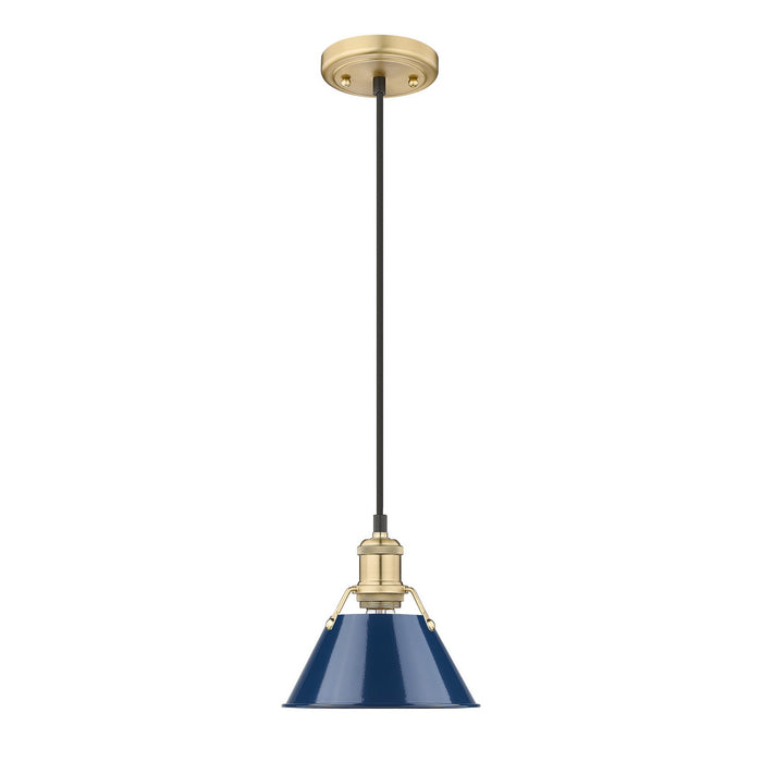 Golden - 3306-S BCB-NVY - One Light Mini Pendant - Orwell - Brushed Champagne Bronze
