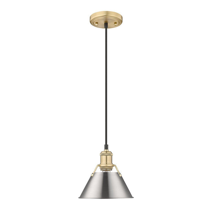 Golden - 3306-S BCB-PW - One Light Mini Pendant - Orwell - Brushed Champagne Bronze