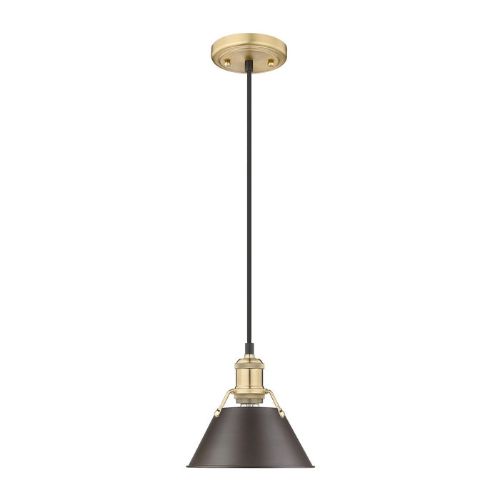 Golden - 3306-S BCB-RBZ - One Light Mini Pendant - Orwell - Brushed Champagne Bronze