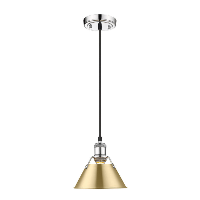 Golden - 3306-S CH-BCB - One Light Mini Pendant - Orwell - Chrome