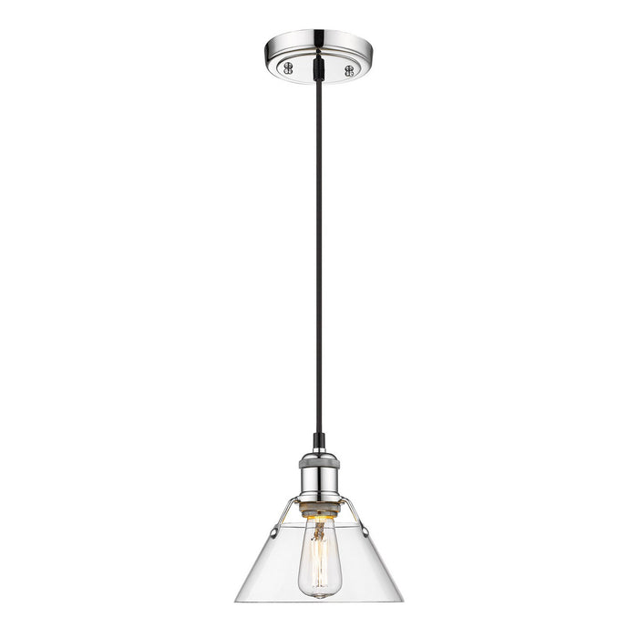 Golden - 3306-S CH-CLR - One Light Mini Pendant - Orwell - Chrome