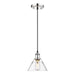 Golden - 3306-S CH-CLR - One Light Mini Pendant - Orwell - Chrome