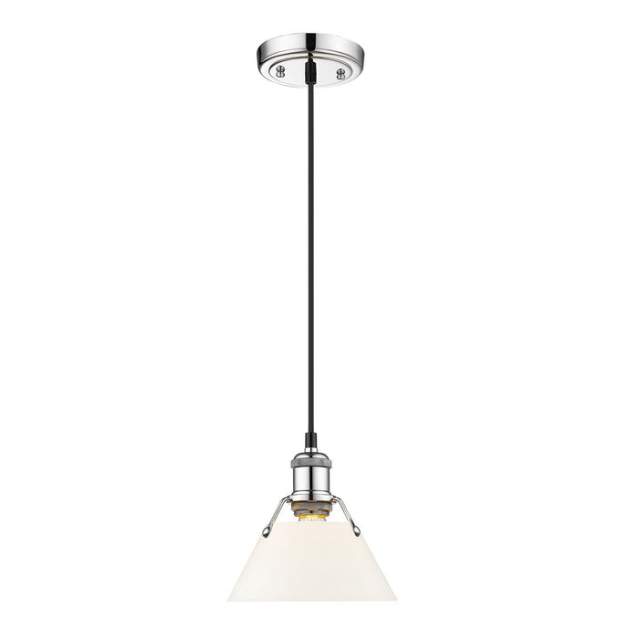 Golden - 3306-S CH-OP - One Light Mini Pendant - Orwell - Chrome
