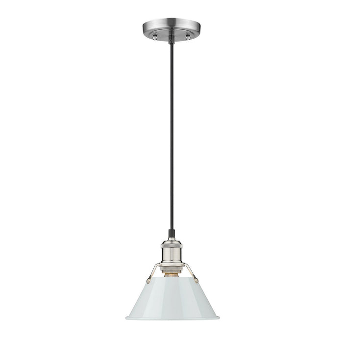 Golden - 3306-S PW-DB - One Light Mini Pendant - Orwell - Pewter