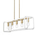 Golden - 6085-LP BCB-WR - Five Light Linear Pendant - Camden - Brushed Champagne Brass