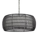 Golden - 6805-6 BLK-MBR - Six Light Chandelier - Everly - Matte Black