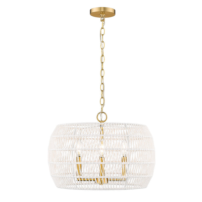 Golden - 6808-4 MBG-WR - Four Light Chandelier - Ellie - Modern Brushed Gold