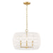 Golden - 6808-4 MBG-WR - Four Light Chandelier - Ellie - Modern Brushed Gold