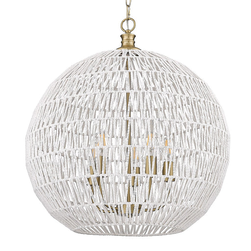 Golden - 6933-5P BCB-WR - Five Light Pendant - Florence - Brushed Champagne Bronze