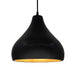 Justice Designs - CER-6565-CBGD-MBLK-BKCD - One Light Pendant - Radiance - Carbon Matte Black w/ Champagne Gold