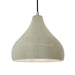 Justice Designs - CER-6565-CKC-NCKL-BKCD - One Light Pendant - Radiance - Celadon Green Crackle