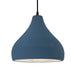 Justice Designs - CER-6565-MDMT-MBLK-BKCD - One Light Pendant - Radiance - Midnight Sky w/ Matte White