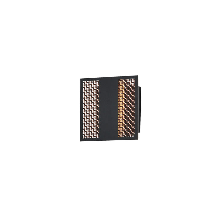 ET2 - E30290-ACPBK - LED Outdoor Wall Sconce - Interlace - Black/Aged Copper