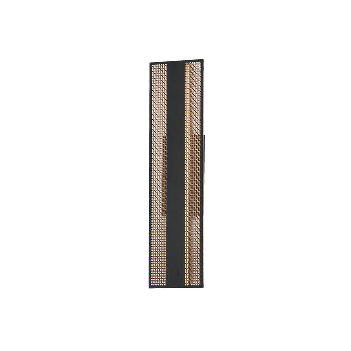 ET2 - E30292-ACPBK - LED Outdoor Wall Sconce - Interlace - Black/Aged Copper