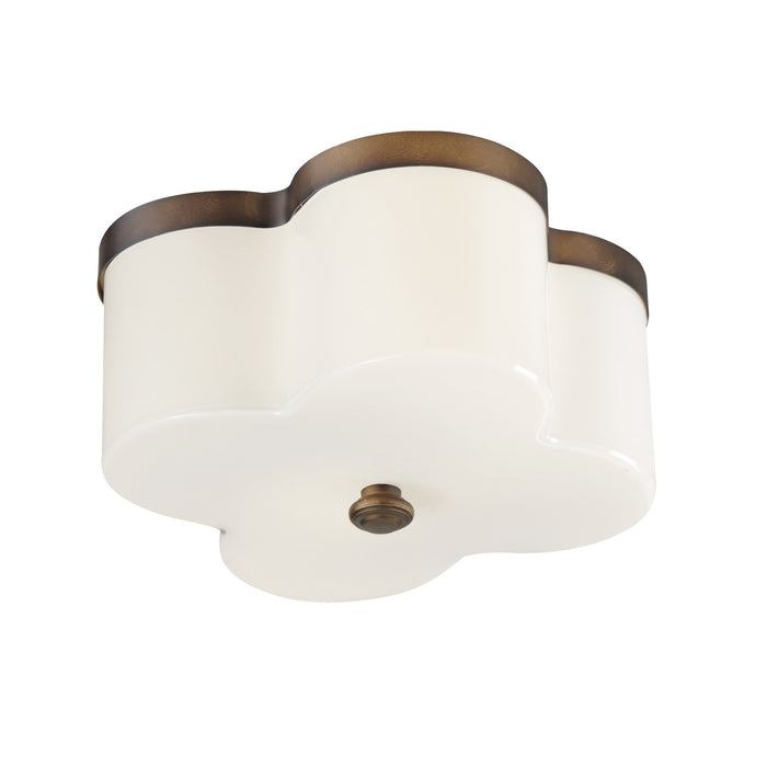 Maxim - 12240WTANB - Two Light Flush Mount - Clover - Antique Bronze