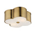 Maxim - 12247WTNAB - Two Light Flush Mount - Clover - Natural Aged Brass