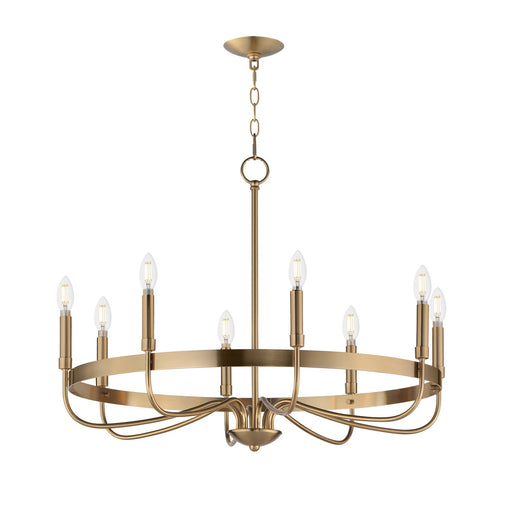 Maxim - 14498HR - Eight Light Chandelier - Frankie - Heritage