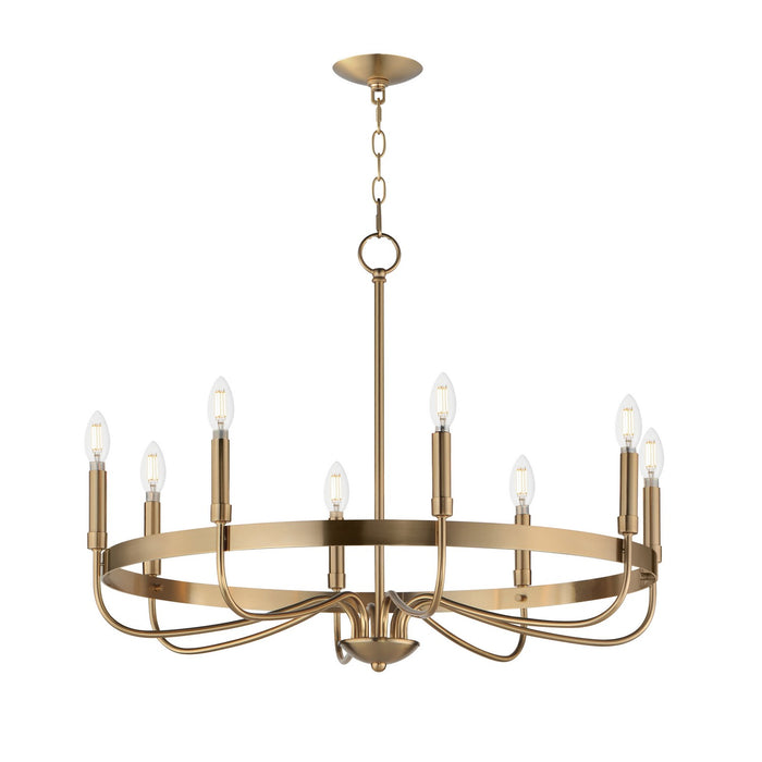 Maxim - 14498HR - Eight Light Chandelier - Frankie - Heritage