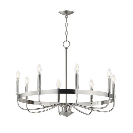 Maxim - 14498SN - Eight Light Chandelier - Frankie - Satin Nickel