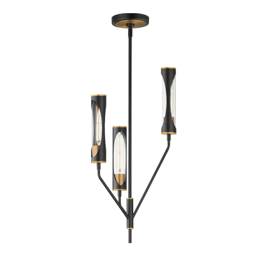 Maxim - 16173CLBKAB - LED Pendant - Regent - Black / Antique Brass