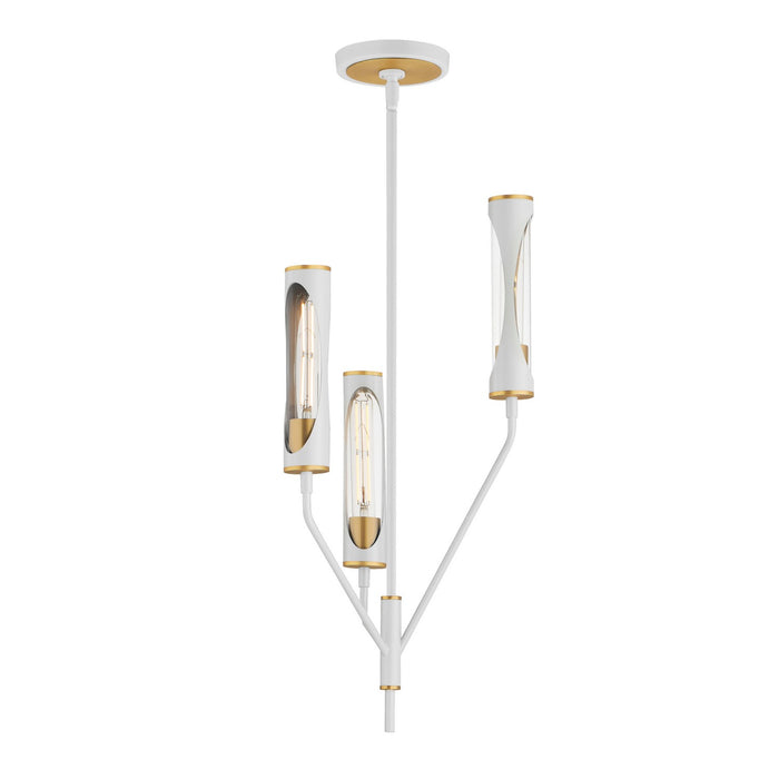 Maxim - 16173CLLFGNAB - LED Pendant - Regent - Light French Gray / Natural Aged Brass