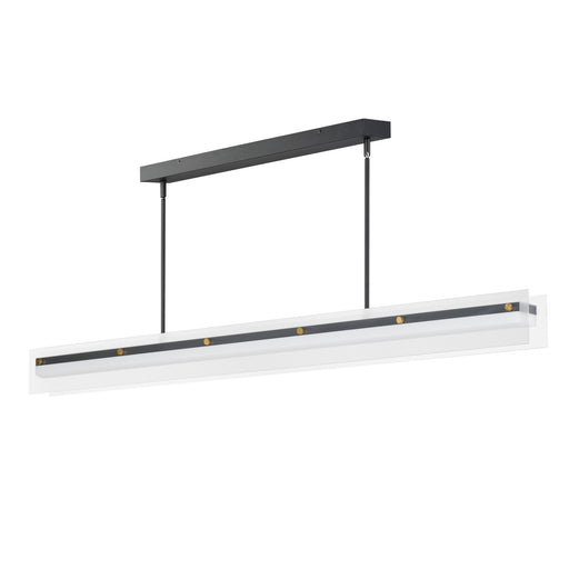 Maxim - 21195CRBKNAB - LED Linear Pendant - Spectre - Black / Natural Aged Brass