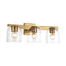 Maxim - 21233CLNAB - Three Light Bath Vanity - Scoop - Natural Aged Brass