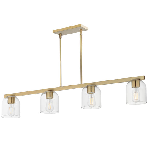 Scoop Four Light Linear Pendant