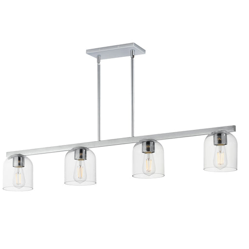 Scoop Four Light Linear Pendant