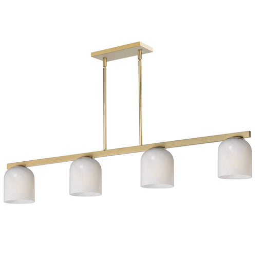 Scoop Four Light Linear Pendant