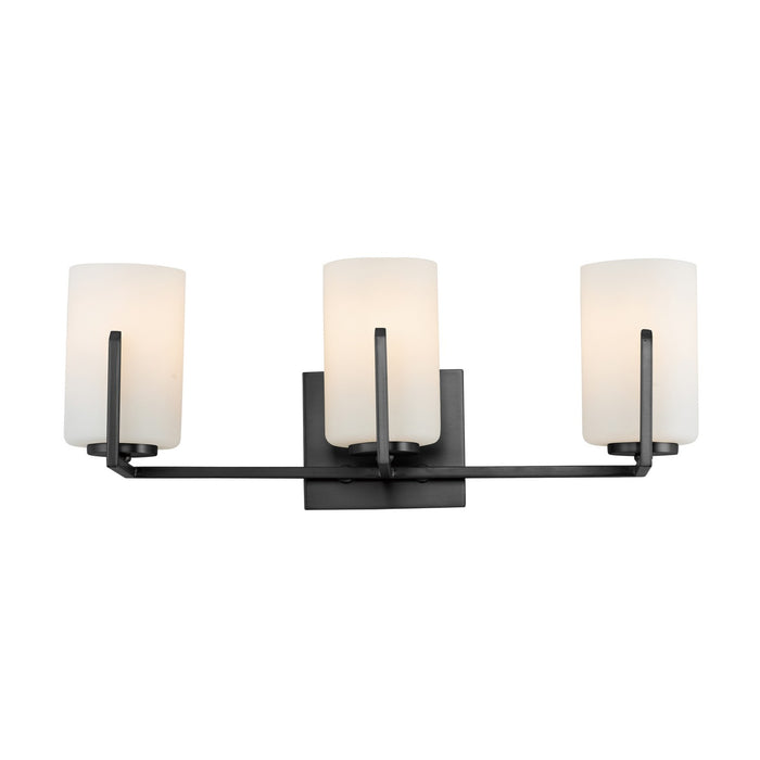 Maxim - 21283SWBK - Three Light Bath Vanity - Dart - Black