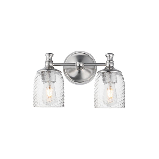 Maxim - 21352CRSN - Two Light Wall Sconce - Swirl - Satin Nickel