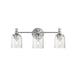 Maxim - 21353CRSN - Three Light Bath Vanity - Swirl - Satin Nickel