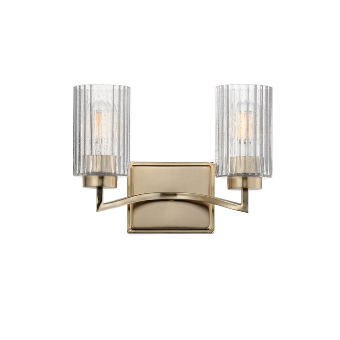 Maxim - 21372CRSCH - Two Light Wall Sconce - Rigata - Satin Champagne