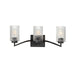 Maxim - 21373CRBK - Three Light Bath Vanity - Rigata - Black